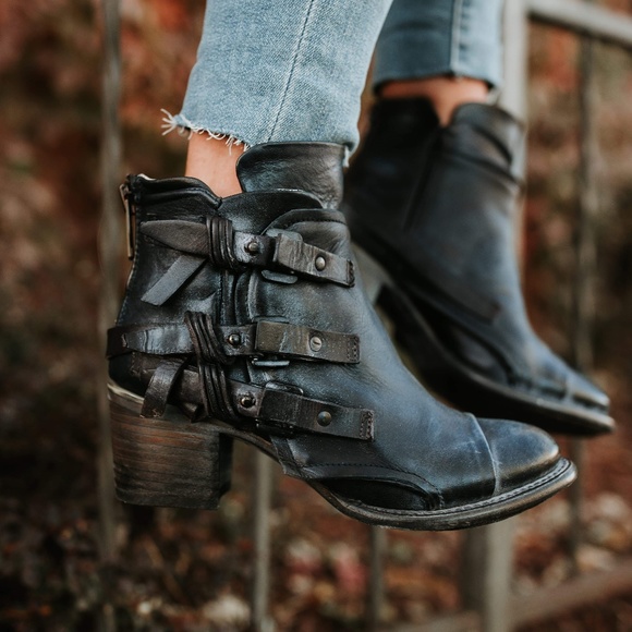 Freebird Circe Booties Olive Green 